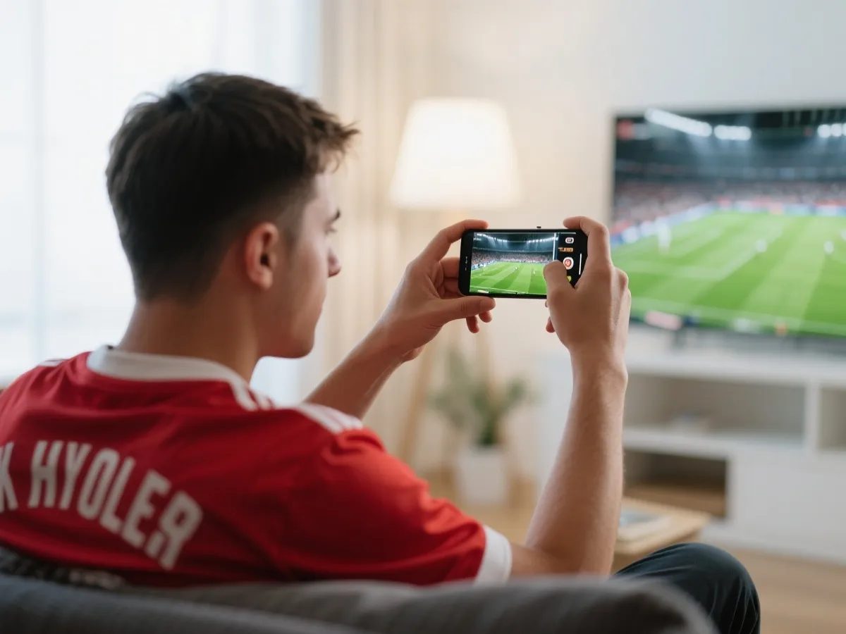 使用移动设备观看体育赛事直播